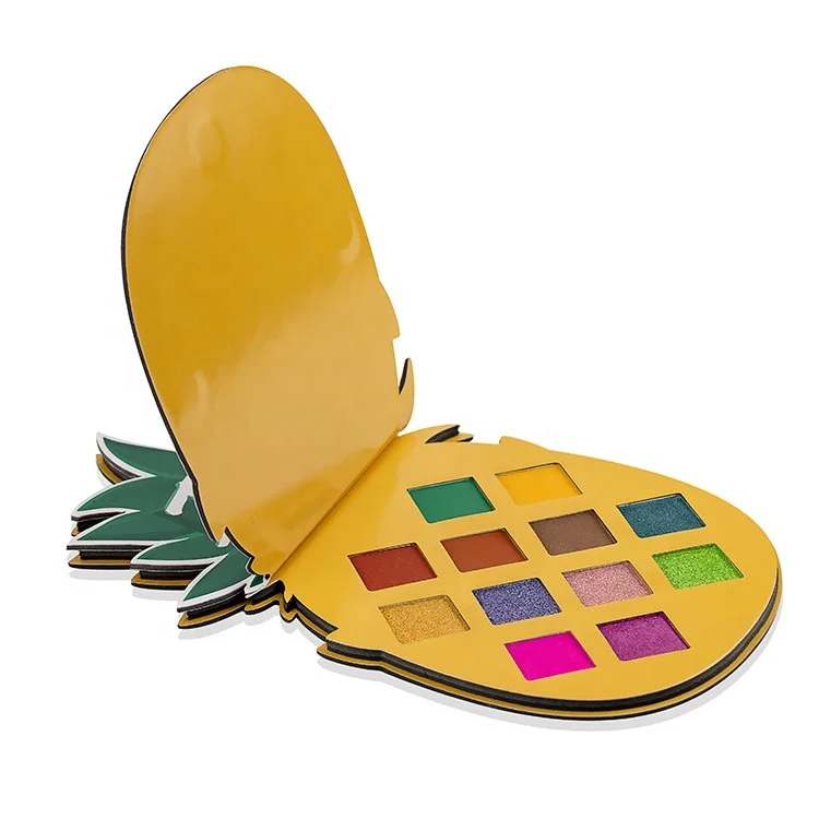 
2020 Maquillaje Sombras Pigmented Colored Unique Vegan Neon Custom Logo Makeup Eyeshadow Palette Private Label 