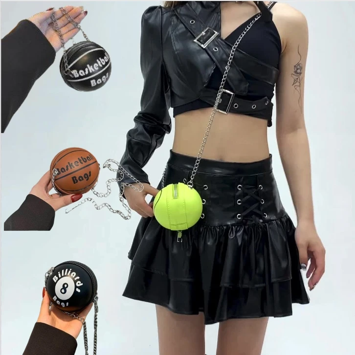 Fashion Design Small Girls Women Mini Basketball Kids Purse Handbags Ladies Handbags