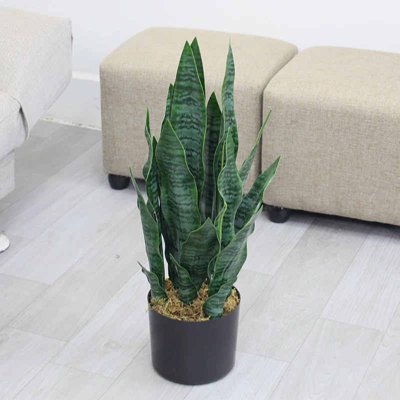 Искусственное растение sansevieria для украшения помещений оптом