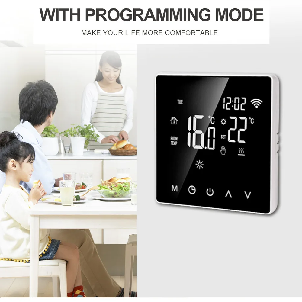 Tuya 16A Wifi thermostat Electric HAVC floor heating Underfloor heating system smart thermostat
