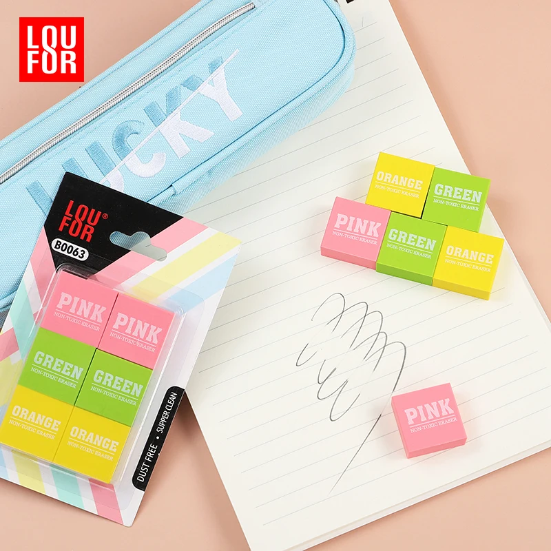 Printing Eraser Girl  Fancy Eraser School Rubber for Students Plastic Eraser Custom Glitter LOGO