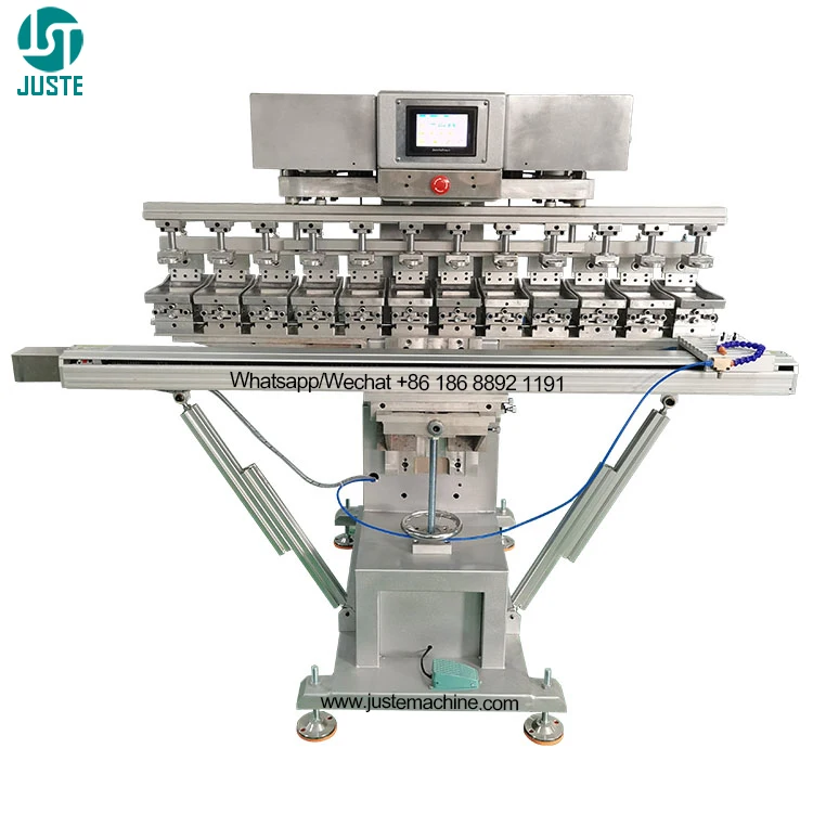 12 Color Ink Cup Pad Printer Tampographie Tampondrucker Glass Bottle Digital Pad Printing Machine With Accessories Paint