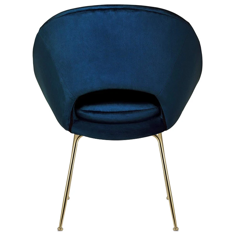 Дешевая современная мебель в скандинавском стиле, стул для столовой с металлическими ножками, бархатный обеденный стул