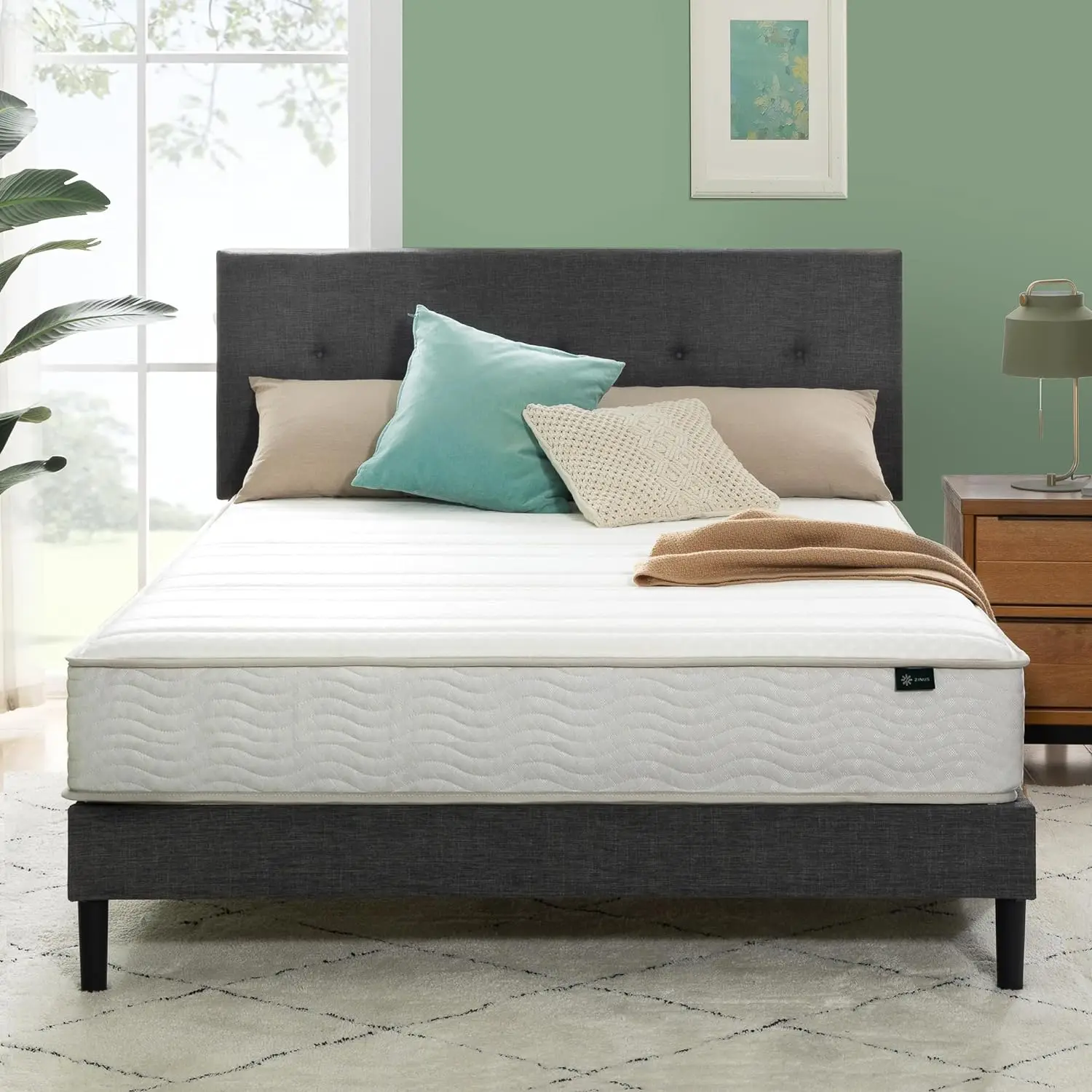 Queen Size Double Soft High Resilience Deep Sleep Foam Spring Mattress Bedroom Furniture Cool Breathable Latex Foam Mattresses