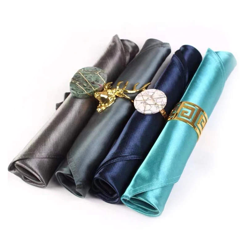Wholesale cotton cloth folded star luxury table napkin