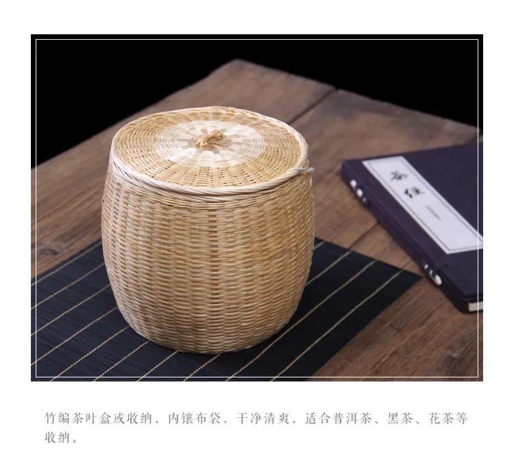 Bamboo trash can wholesale Household Trash Bin Bamboo woven storage bucket