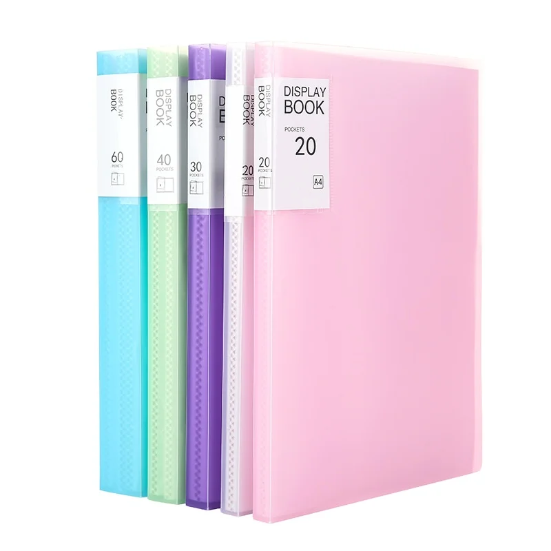 A4 Info booklet transparent multi-layer loose-leaf folder Student paper storage  file