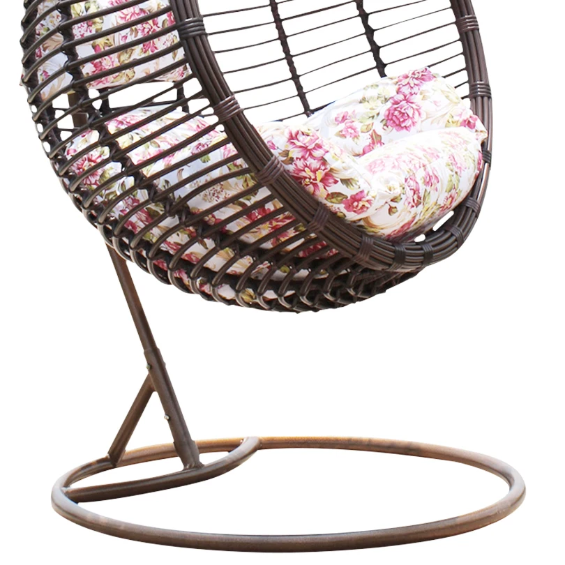 
Outdoor Garden Rattan Patio Swings Chair Wicker Hanging Egg Chair with Stand 