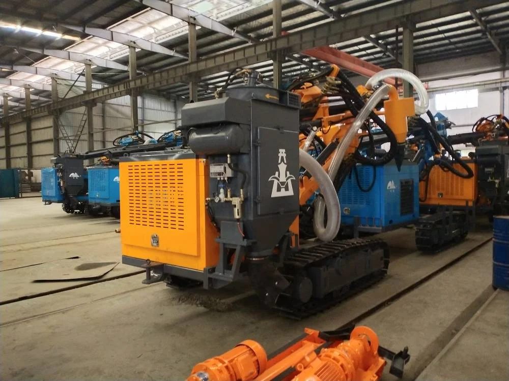 Kaishan KG420 KG430 small separated open pit DTH surface mine drilling rig equipment with air compressor