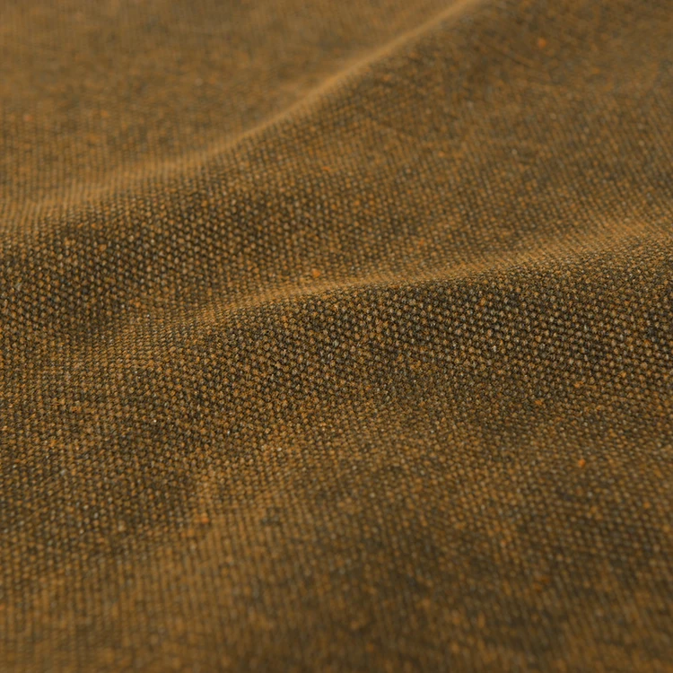 Двухцветная моющаяся ткань из полиэстера хлопка ржавчины в стиле ретро ностальгия 16 унций холщовая для багажа сумочка тканевая Кардная