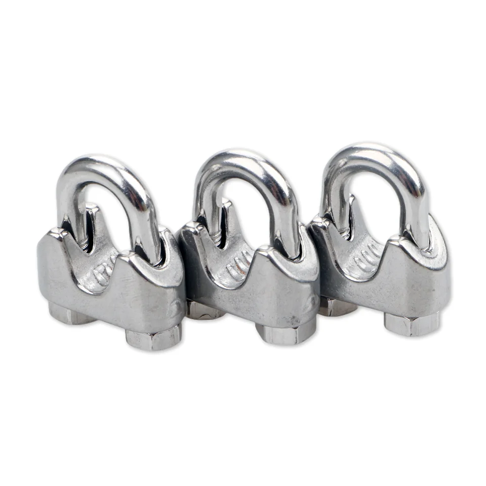 Adjustable Chain 304 Stainless Steel Rigging Hardware Wire Cable Wire Rope Clip Clamp