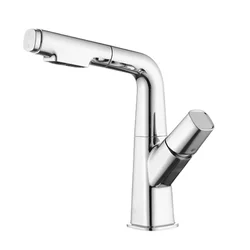 Pull Out Basin Faucet Hot and Cold Mixer Single Handle Taps Brass Basin Taps Lavatory Faucet Bathroom Thermostatic Faucets