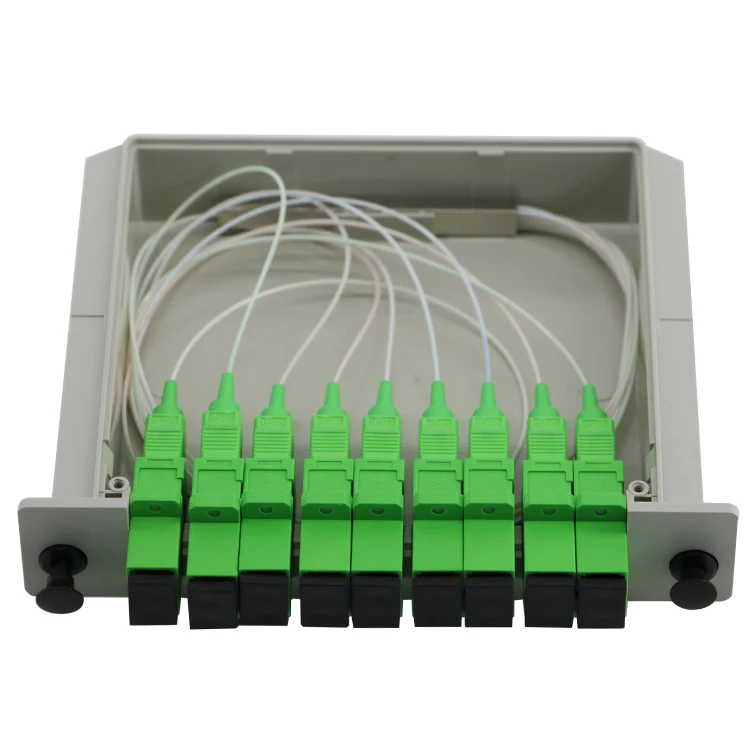 SC apc upc 1X4 1X8 1X16 1X32 1X64 cassette type box type insert type ftth plc splitter