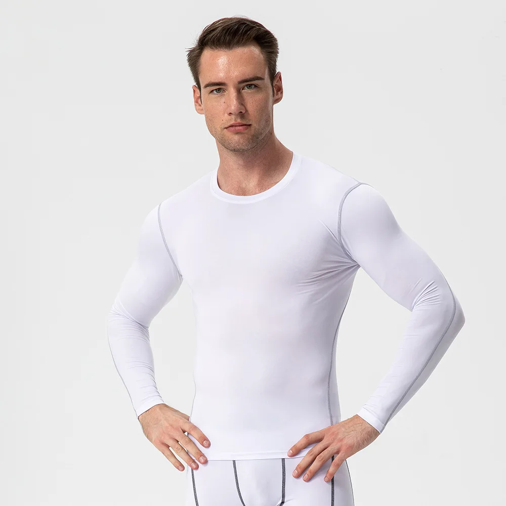 Long Sleeve Men Compression Fitness Sports Gym Running Exercise Outdoor Activities Training Shirt
