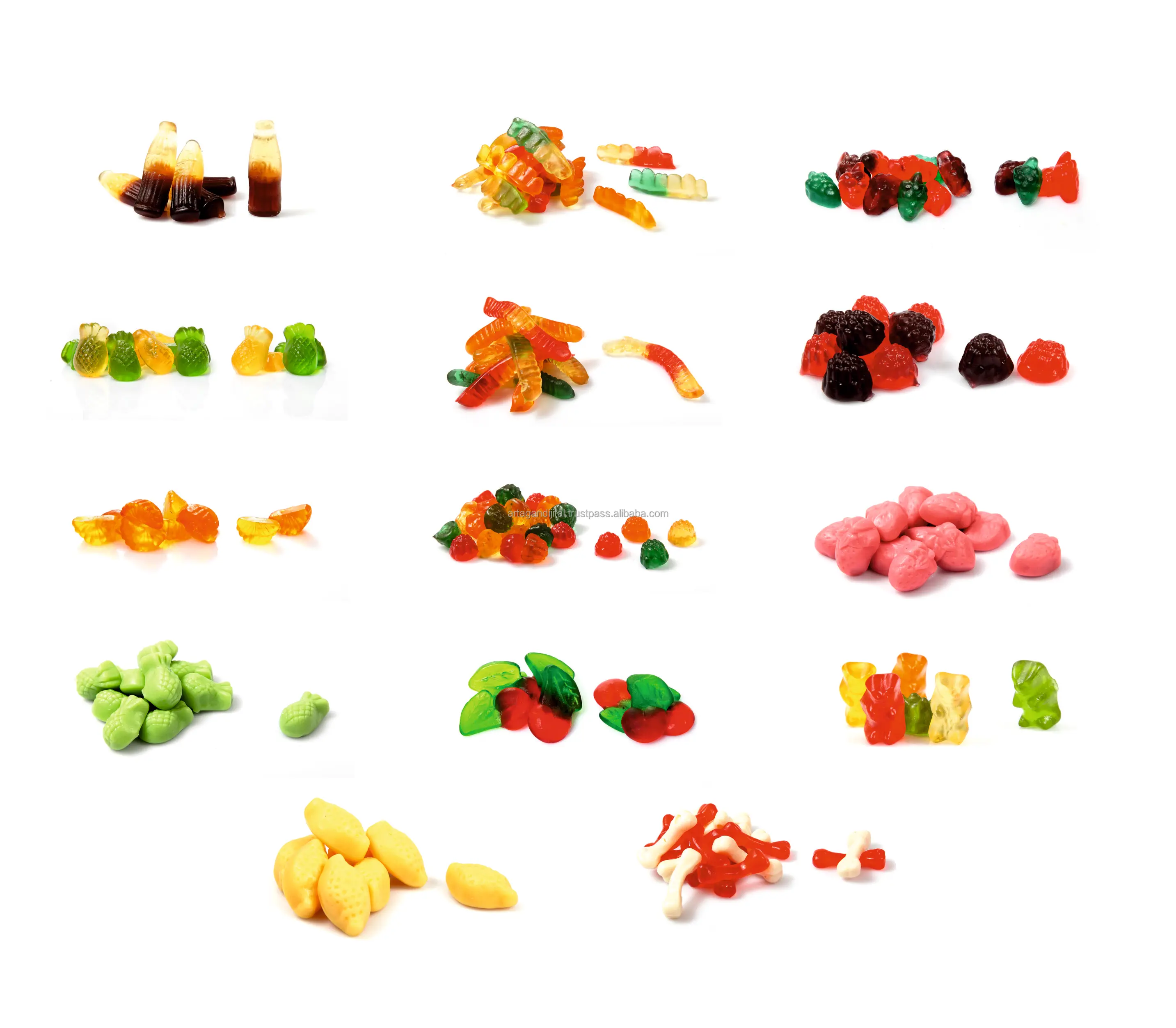The Best Quality halal jelly candy  in 1 kg bag, fruit jelly candy Made in Turkey
