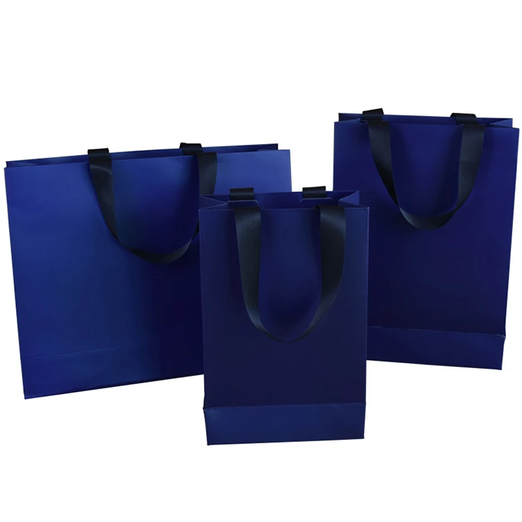 Luxury Custom-Printed Small Paper Bag for Wedding Perfume Clothing Accessories Packaging Art Paper with Ribbon Crafts Candles