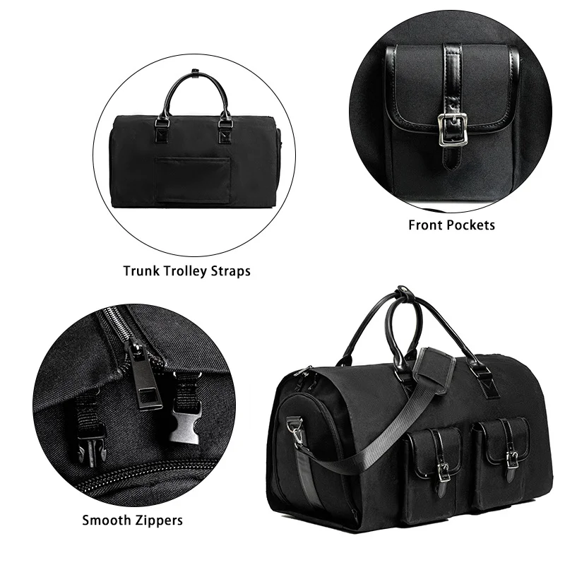 Low Moq New Portable Business Travel Organiser Bag Pu Men and Women Sports Tool Bag Short Distance Light Packaging bags