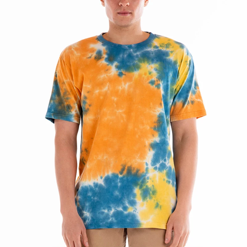 
China custom tie dye tech lightweight stylish t-shirt 