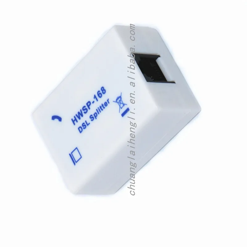 Telecom parts multi-functional network adsl splitter rj11 modem telephone splitter signal separator