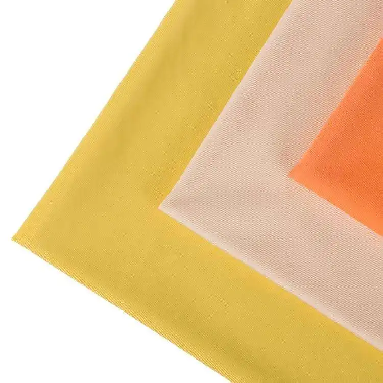 Raw Materials 85% Nylon 15% Stretch Knit Interlock Double Brushed Jersey Yoga Leggings Fabric For Sports Wear