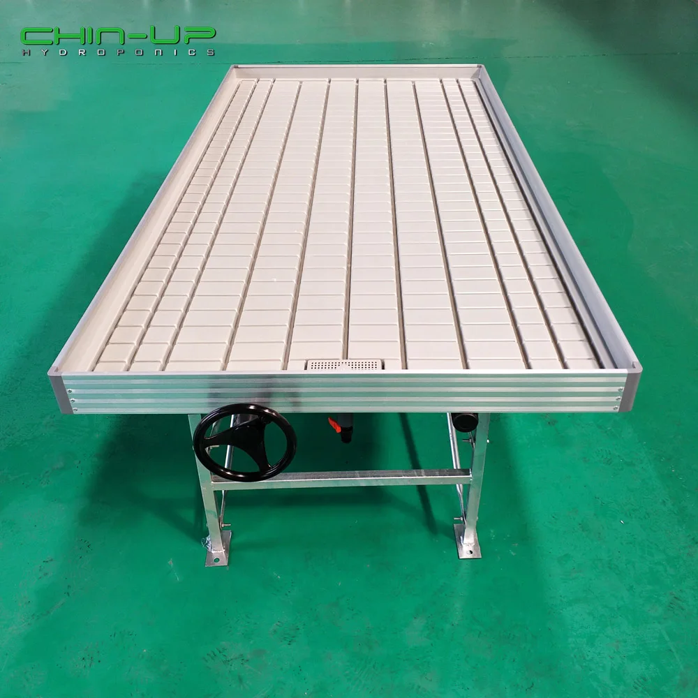 Подбородок для теплицы и выращивания стола, вращающаяся скамья