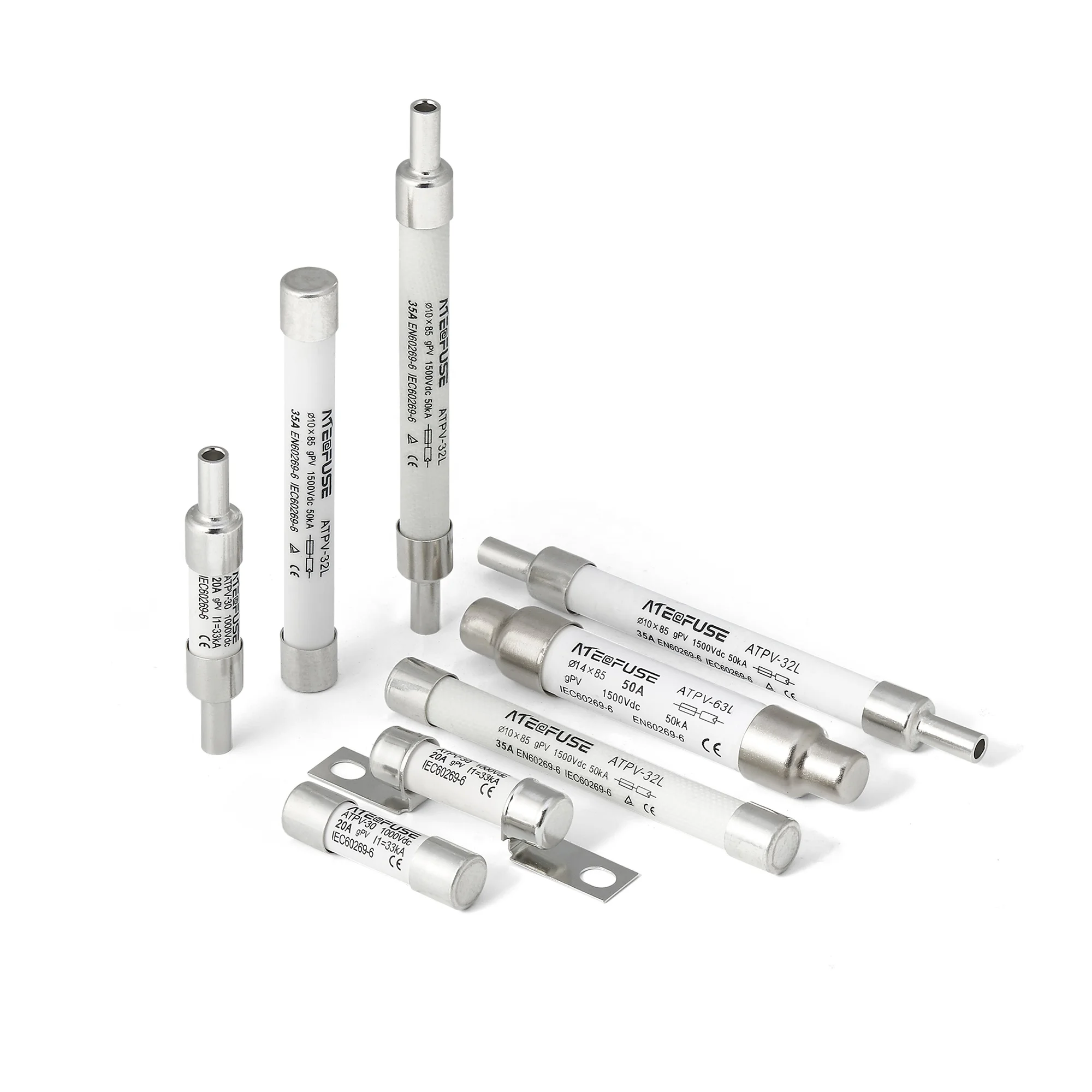 ATPV-63L 50A 1500V Ceramic Siba High Voltage DC Solar Fuses