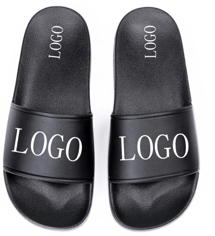 2021 Custom Men Flat Slide Custom Logo Slipper Women Slip On Eva Indoor Beach Slippers for Men