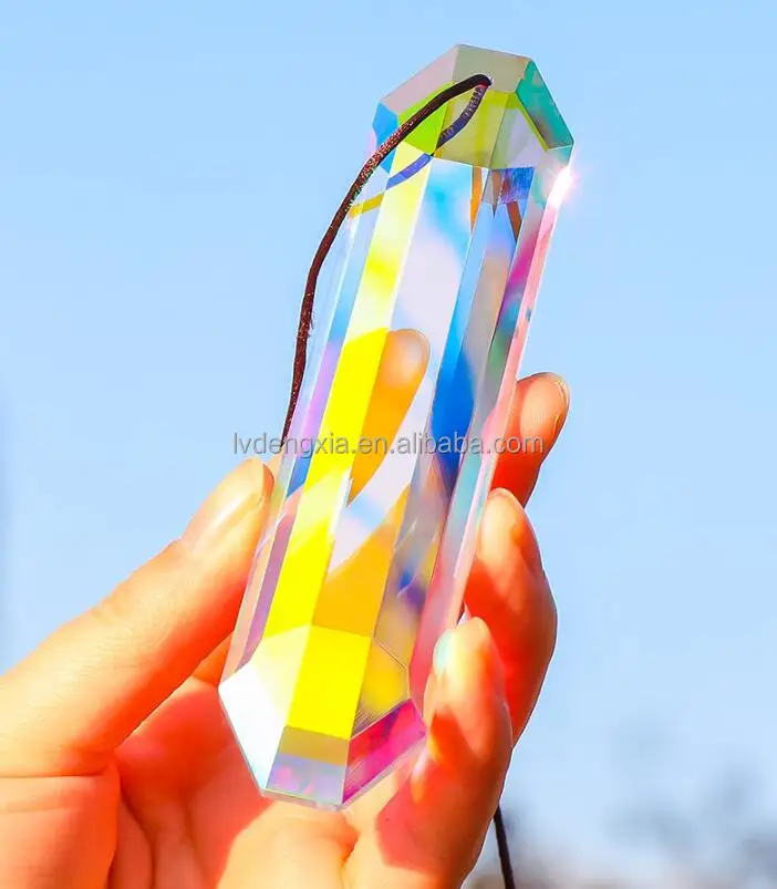 Diy Rainbow Maker Stained Glass k9 Crystal Prism Ab Decor Sun Catchers Hanging For Windows Car Home Decoration