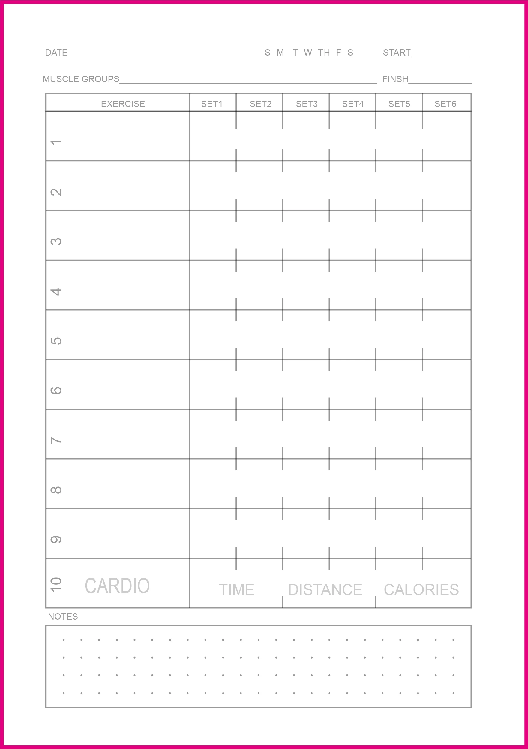 Food And Exercise Workout Log Book Fitness And Nutrition Planner For Health and Weighloss Fit log Fitness Journal