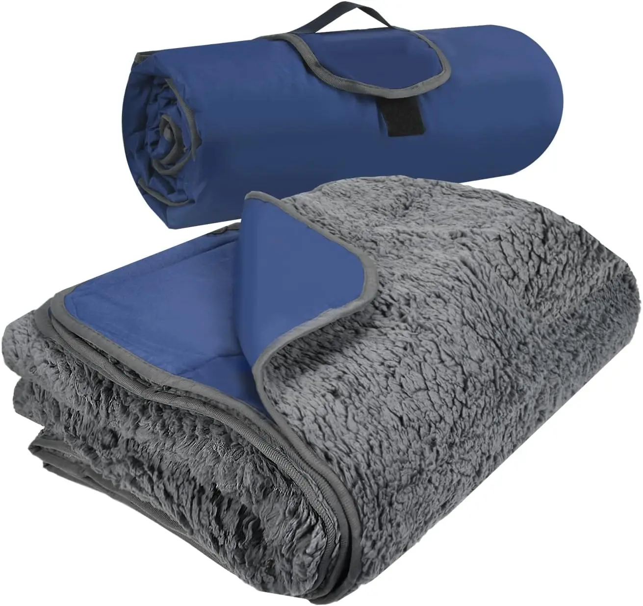 OEM/ODM Waterproof All Season Stadium Sherpa Fleece Blanket for Outdoor Camping, Travel and Picnic matting