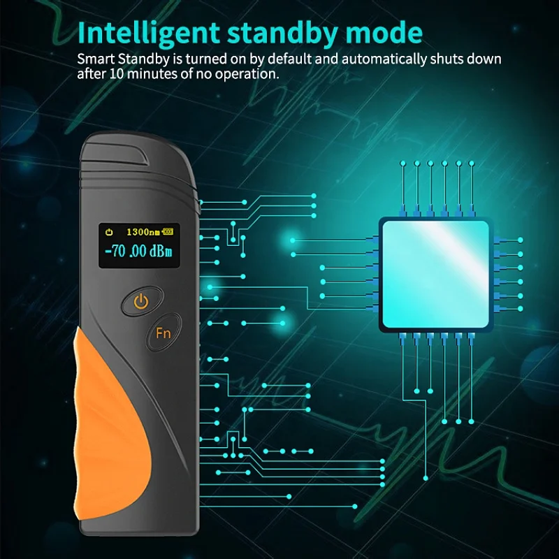 Handheld fiber optic equipment OPM G2-Y 1270nm 1310nm 1577nm 9 wavelengths Rechargeable deviser optical power meter