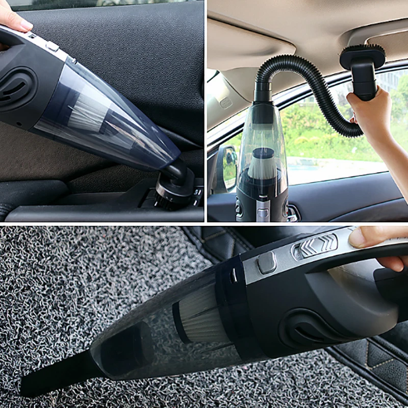 
Mini Portable Vehicle Auto Rechargeable Wet Dry Handheld Cordless Car Vacuum Cleaner 
