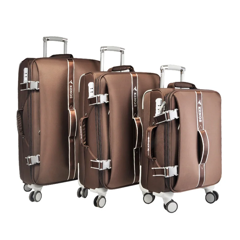 4 набора новейших тканевых мягких чемоданов, оптовая продажа с завода, чемодан на колесах