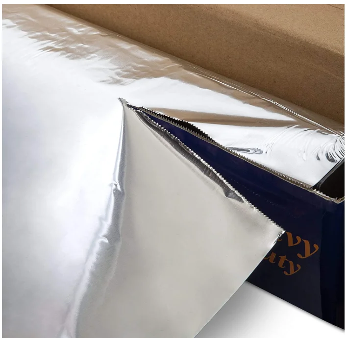 Chocolate Aluminum Foil Roll Food Wrapping Paper Disposable Sliver Kitchen Restaurant Tin Foil Paper