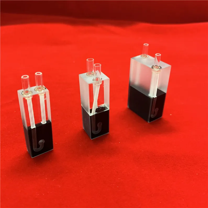 Высокая чистота черный поток стены через ячейки кварц cuvette