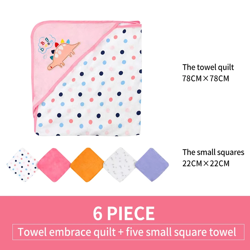 Printed Gauze Handkerchief Cotton Baby Small square Handkerchief Baby Muslin Saliva Towel