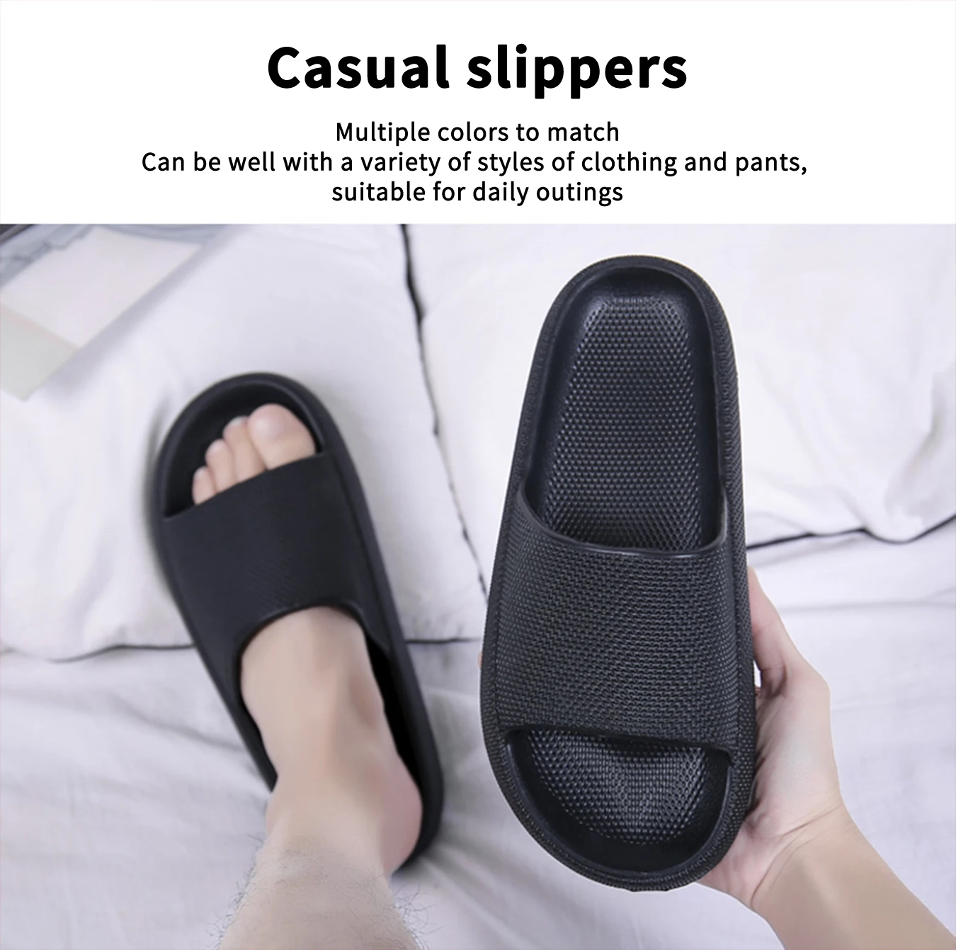 Greatslides Custom Cushion Slide Sandal,Thick Sole Sandals Cloud Soft Slippers For Men,Custom House Soft Slippers Pillow Sandals