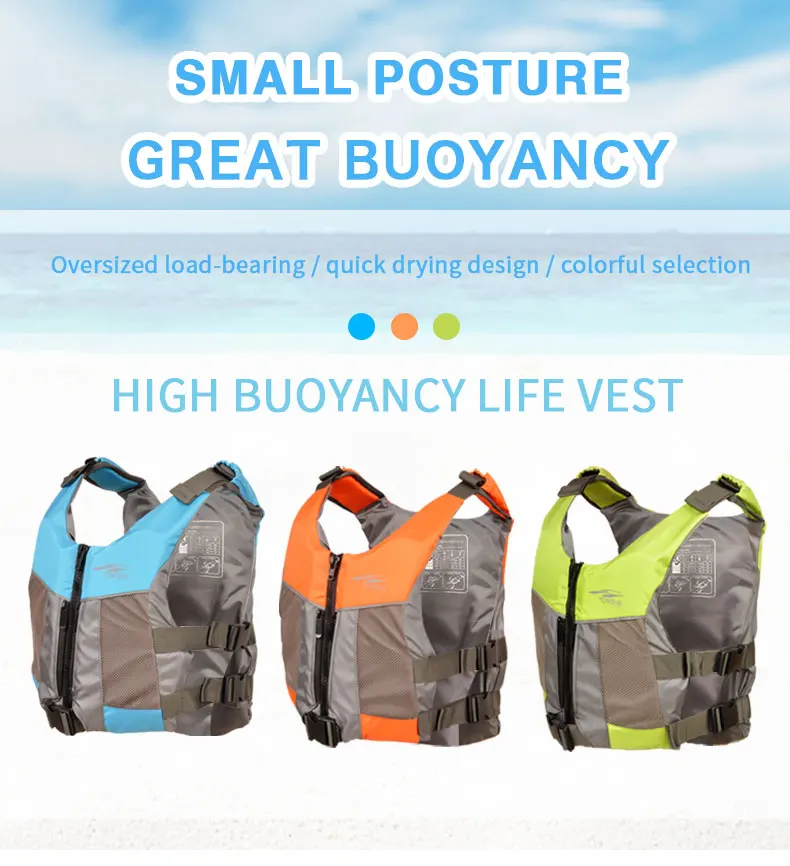 Nylon Fabric Portable Life Jackets Adult Spearfishing Sports Safty Jackets Professional Diving Accessories