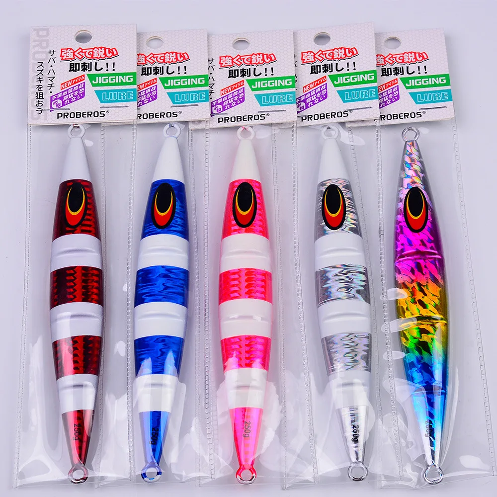 Wholesale 30g 60g 100g 150g 200g 250g Slow Jigging Fish Fast Sinking Fishing Luminous Artificial Bait