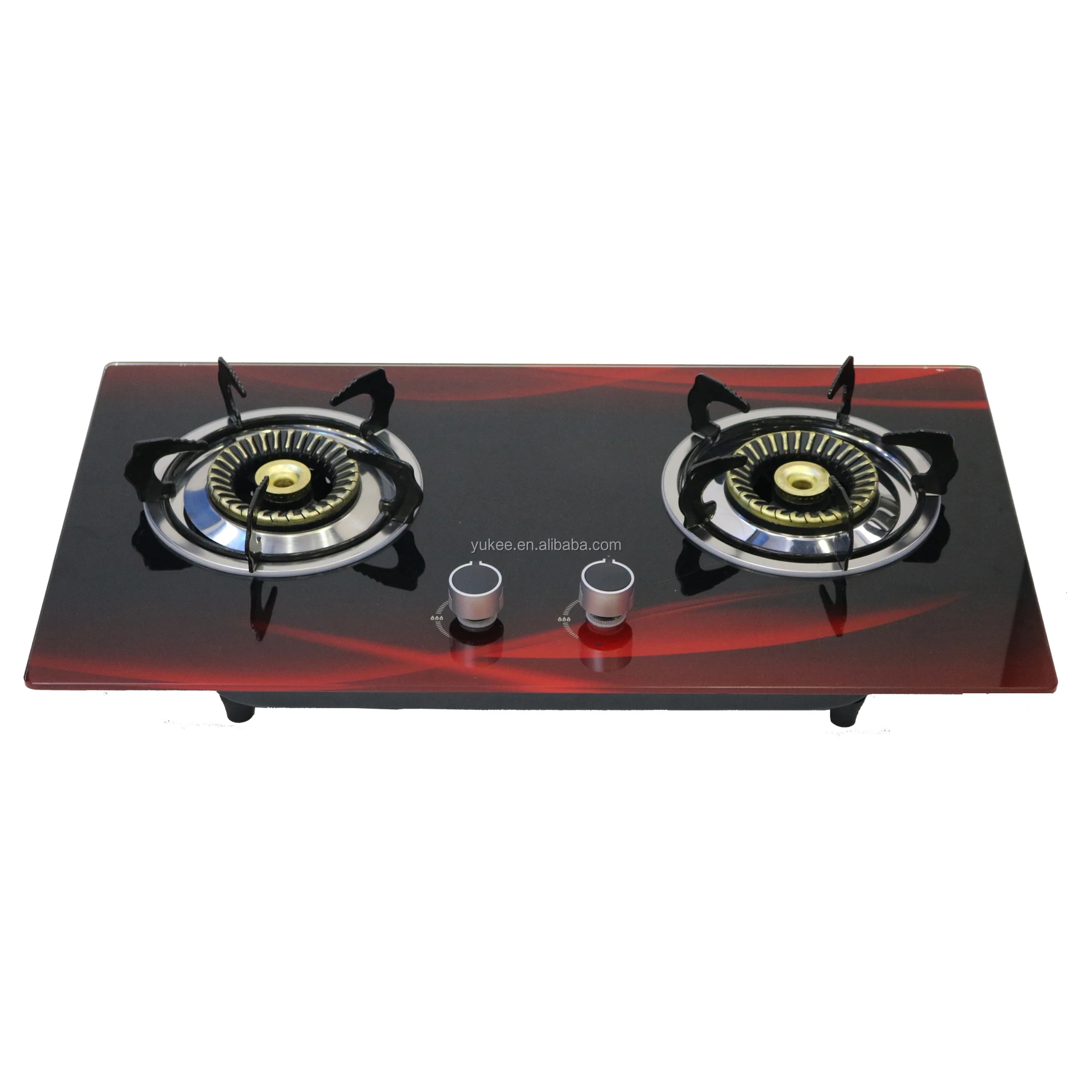 Asia best quality gas infrared burner gas build-in hob 2 burners
