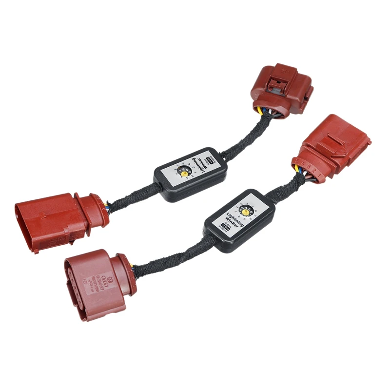 A4095D For Audi A4 S4 RS4 B8 B9 2013 2014 2015 2Pcs Dynamic Turn Signal Indicator LED Taillight Add-on Module Cable Wire Harness