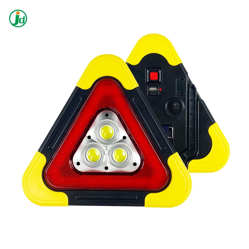 Manufacturer Price Solar Powered High Brightness emergency triangle led flashing warning strobe lights
