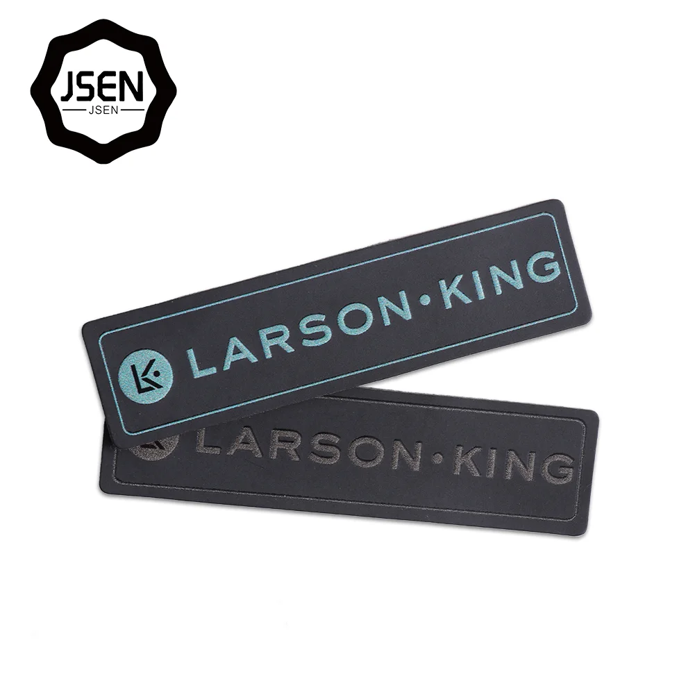 Manufacturer OEM LOGO Sewing on Clothing Bag Deboss Emboss Print Laser Synthetic Leather Label Tag Patch