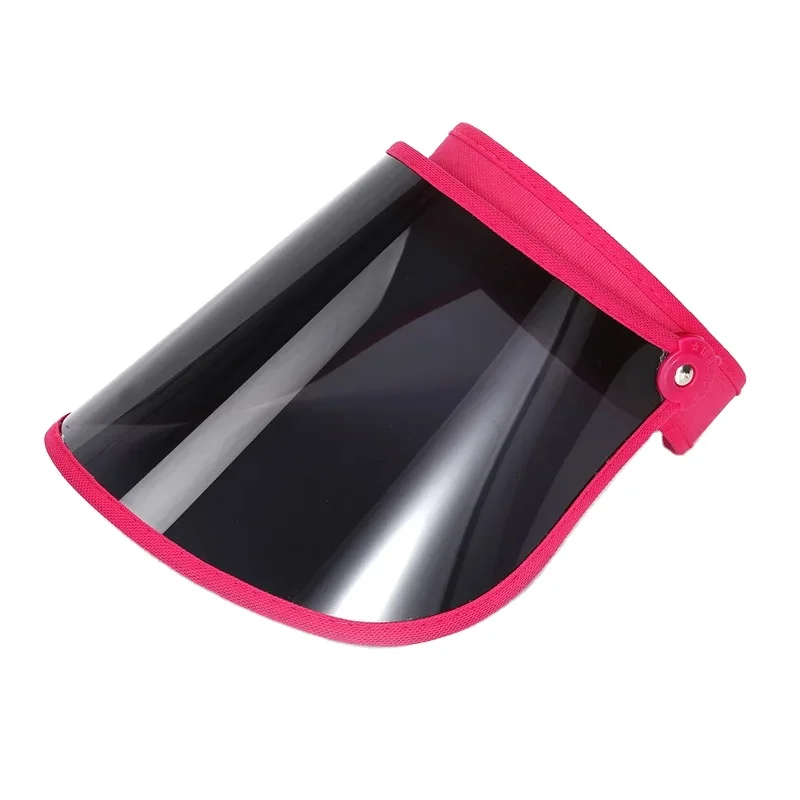 Custom male and female transparent visor UV protection PVC hat, visor hat
