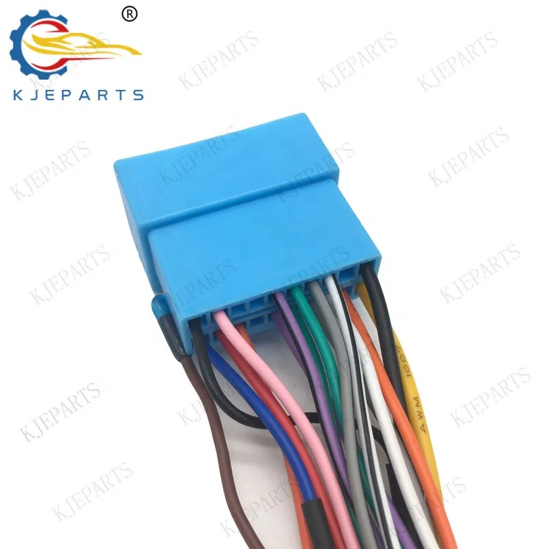 Car Android Player Multimedia Blue 16 Pin Adapter Plug Radio Complete Wirng Harness For Suzukis Car Player