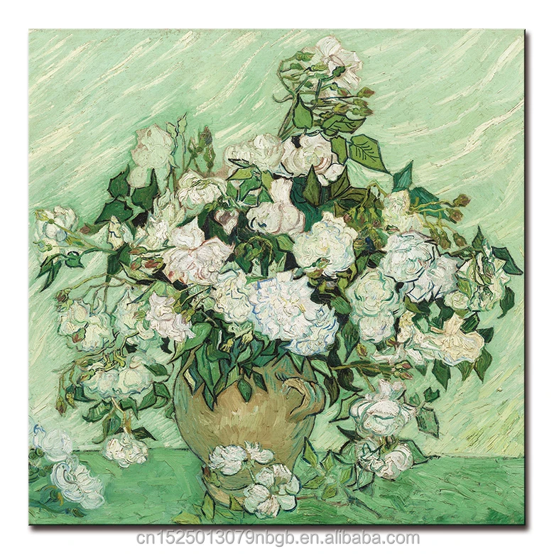 Van Gogh Flower reproduction poster framed handmade canvas oil paintings picture prints for wall decor