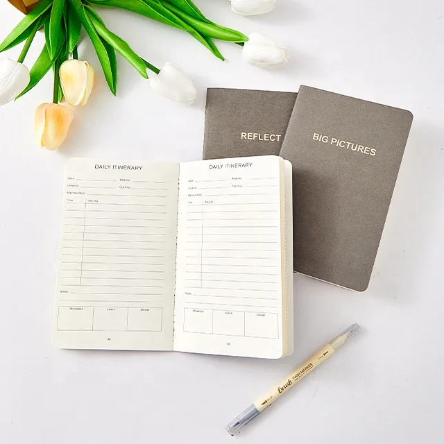 Wholesale Washed Kraft Cover Eco Friendly Notebooks With Buckle for Business Office And Students