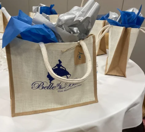 recycled Small Blank Canvas Gift jute Bag for Women Bridesmaid Wedding Burlap Tote Bag Mini Jute Canvas tote Bag with Handles