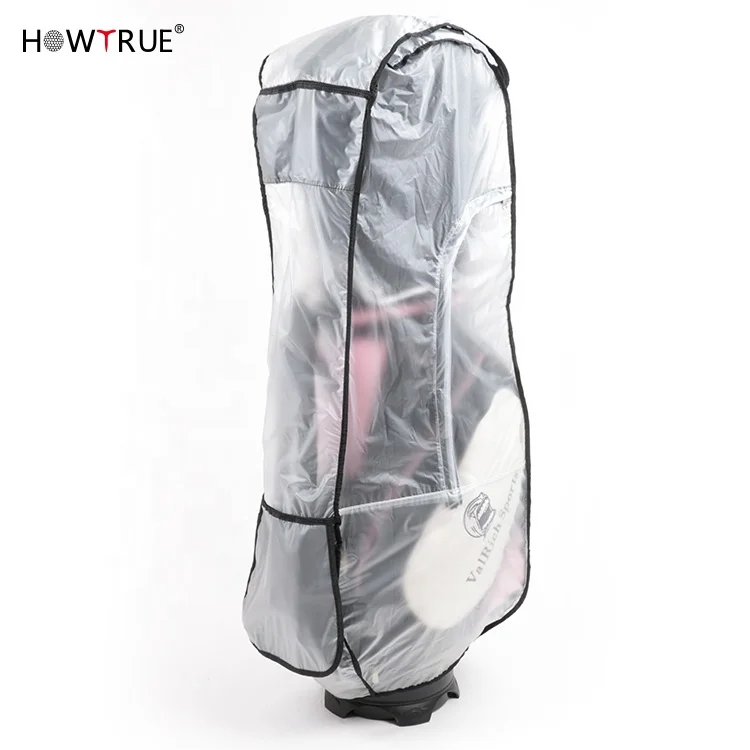 High Quality PVC Golf Bag Rain Cover Waterproof Transparent Cover Golf Accessories