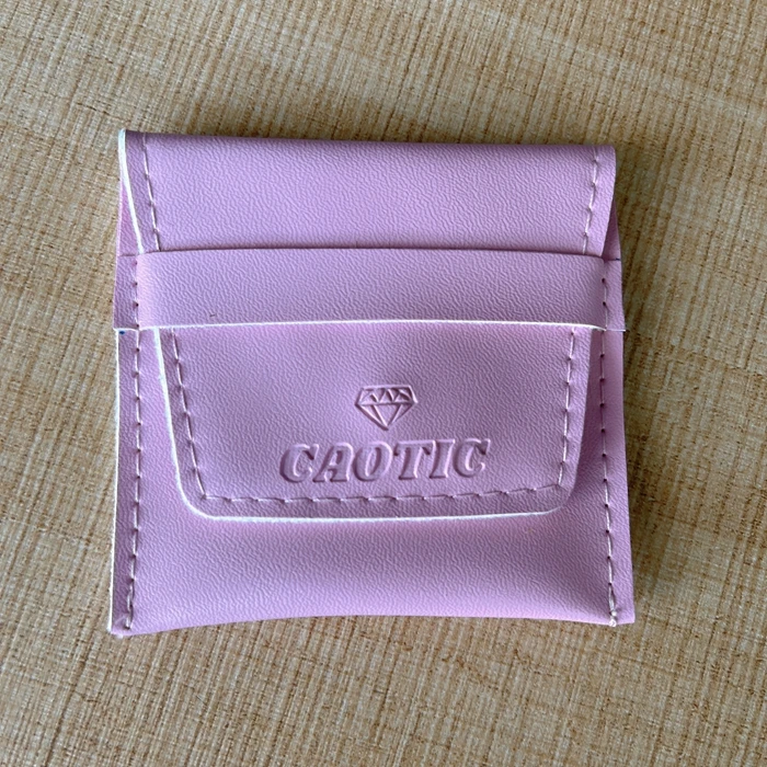 leather faxu luxury  jewelry jewelry bag jewellery bag pouch with logo faux leather jewellery pouch